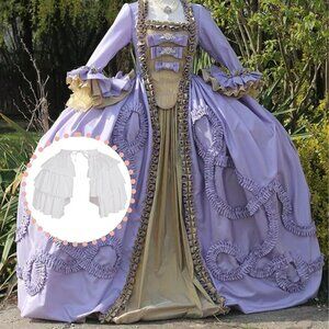 Fluffy White Crinoline Petticoat Hoop Skirt Vintage Princess Costume